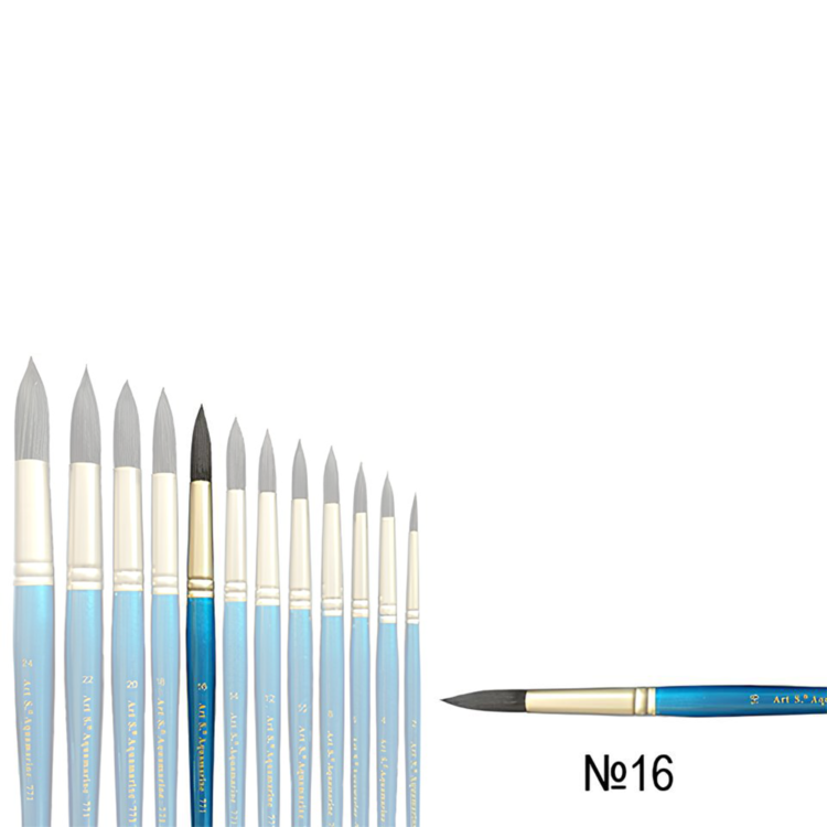 7710166.jpg AQUAMARINE WATERCOLOR BRUSH ROUND No16 - Image 1