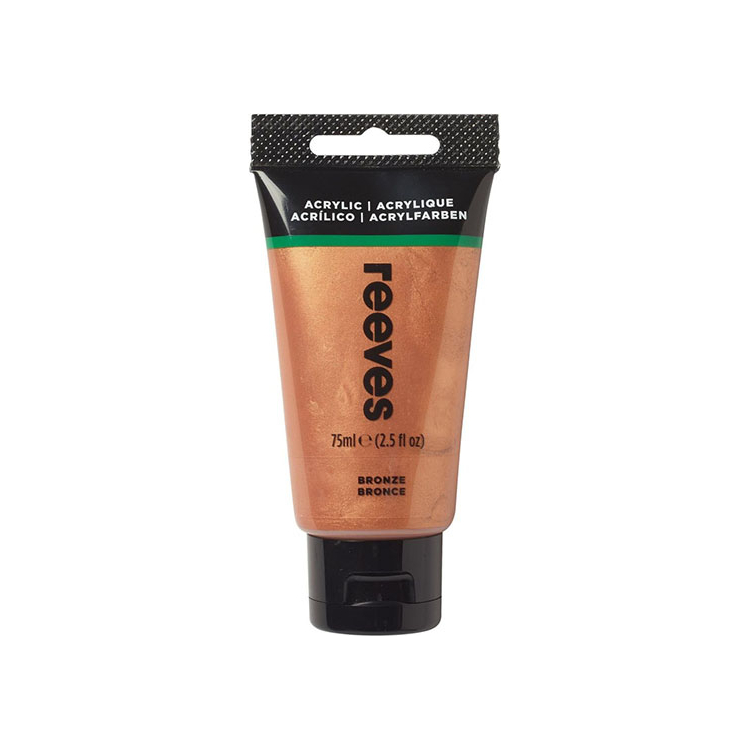 REEVES ACRYLIC PAINT 75 ML - BRONZE 8341807 - Image 1
