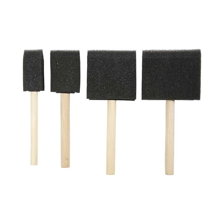 CREATIV FOAM BRUSH 4 ASSORTED - Image 1