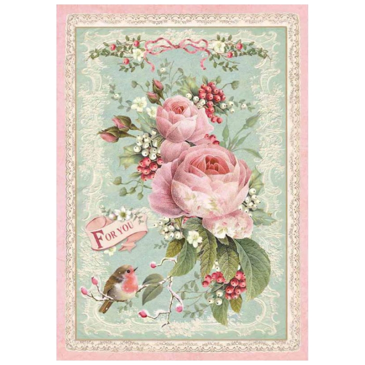 DFSA4313 STAMPERIA DECOUPAGE RICE PAPER A4 - DFSA4313 - Image 1