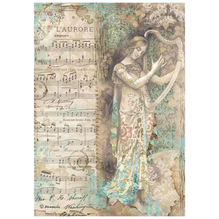 STAMPERIA DECOUPAGE RICE PAPER A4 - DFSA4323 - Image 1