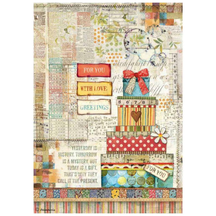 STAMPERIA DECOUPAGE RICE PAPER A4 - DFSA4331 - Image 1