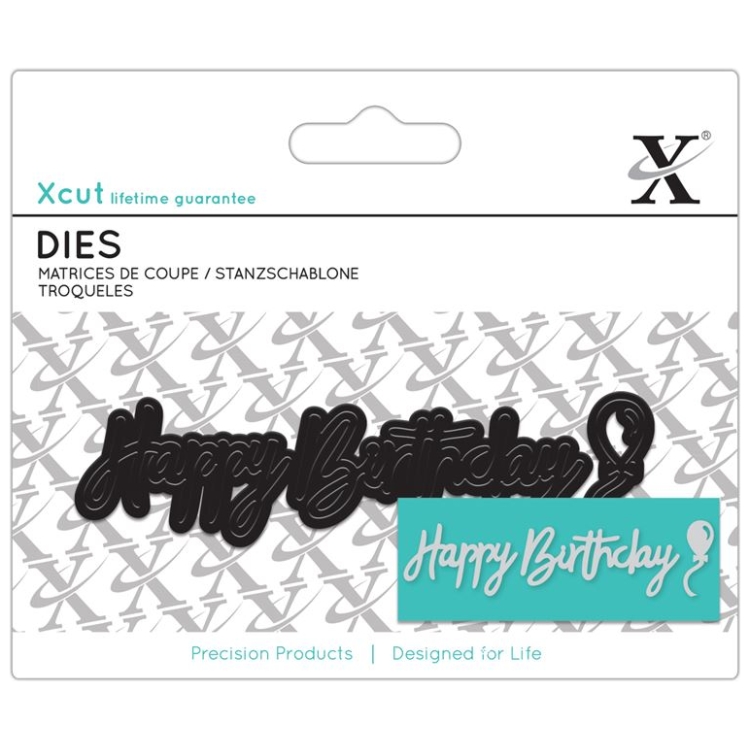 DOCRAFTS CUTTING DIES - HAPPY BIRTHDAY XCU 504033 - Image 1