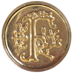 MANUSCRIPT WAX SEAL LETTER F - MSH735F