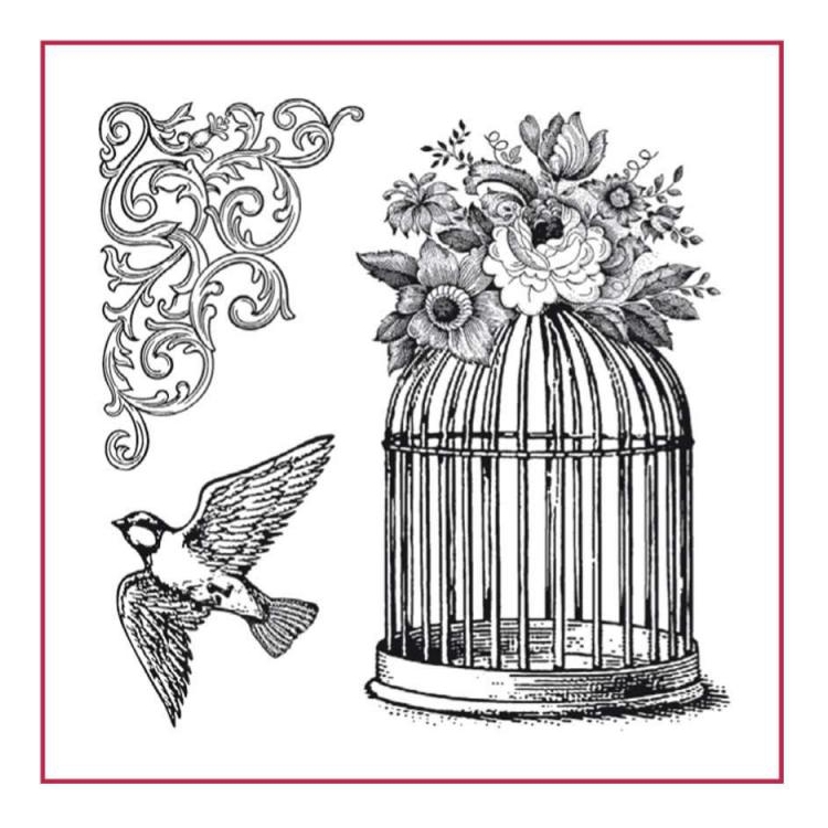 STAMPERIA HIGH DEFINITION STAMPS - RUBBER STAMPS WTKCC141 - Image 1