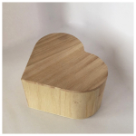 NEWART WOODEN BOX - HEART 12/10.5/6.5 CM - AS-WB10-GR010