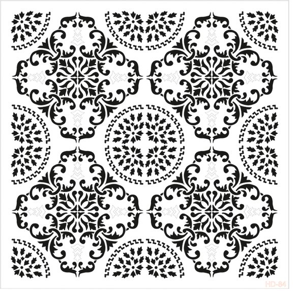 HD series stencil.cdr CADENCE UNIVERSAL TEMPLATE 45/45CM. - HD-84 - Image 1
