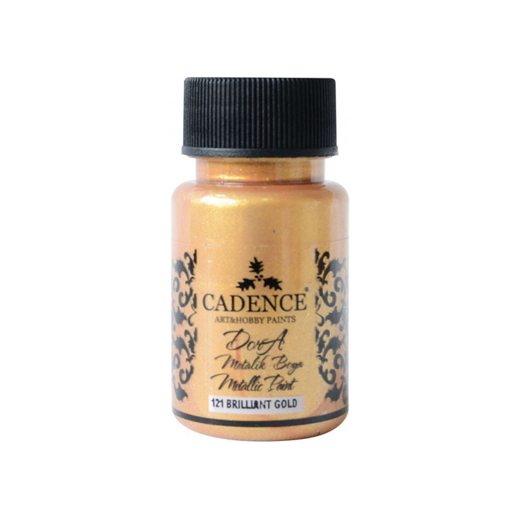 CADENCE ACRYLIC PAINT METALLIC DORA 50 ML. - BRILLIANT GOLD 121 - Image 1