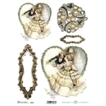 ITD COLLECTION DECOUPAGE RICE PAPER A4 - R1052