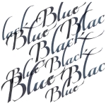 W&N CALLIGRAPHY INK 30 ML - BLUE BLACK - Image 2
