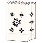 FOLIA HART. LANTERNS NORWEGIAN PATTERN 100 G 19/11/7 CM - Image 2
