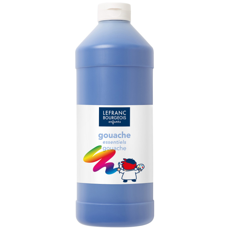 188519 L&B TEMPERA PAINT 1 LITER - DARK BLUE 188519 - Image 1