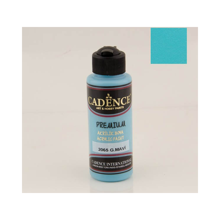 206500 CADENCE ACRYLIC PAINT PREMIUM 120 ML. - AZURE BLUE 2065 - Image 1
