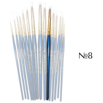 HERMITAGE BRUSH SYNTHETIC ROUND No8