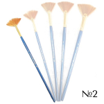 HERMITAGE BRUSH SYNTHETIC FAN No. 2
