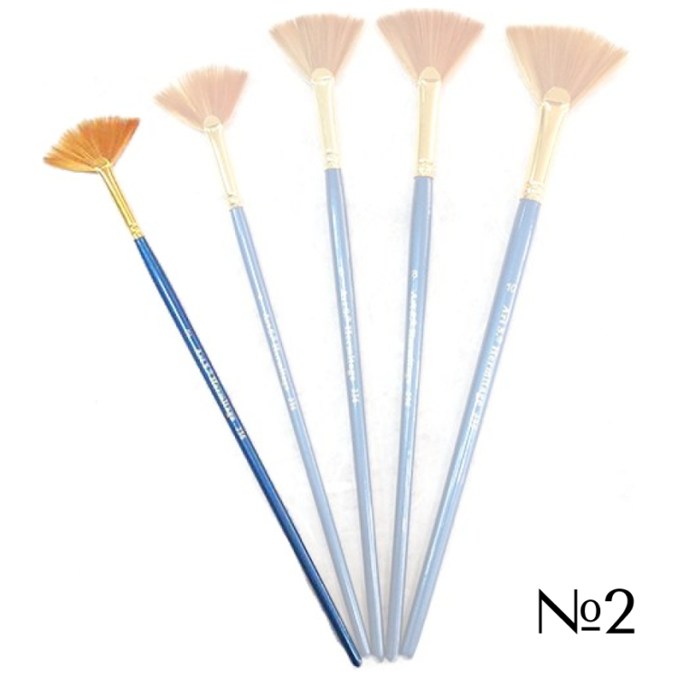 HERMITAGE BRUSH SYNTHETIC FAN No. 2 - Image 1