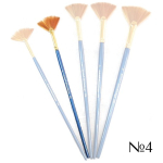 HERMITAGE BRUSH SYNTHETIC FAN No. 4
