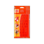 PLAID SILICONE MOLD FOR POLYMER CLAY 25129 ALPHABET