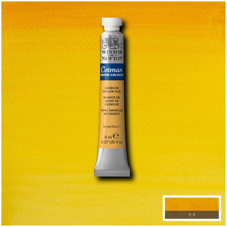 W&N WATERCOLOR PAINT COTMAN 8 ML. - CADMIUM YELLOW IMITATION. - - Image 2