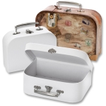 FOLIA CARDBOARD BOX SUITCASE LARGE - WHITE - Image 2