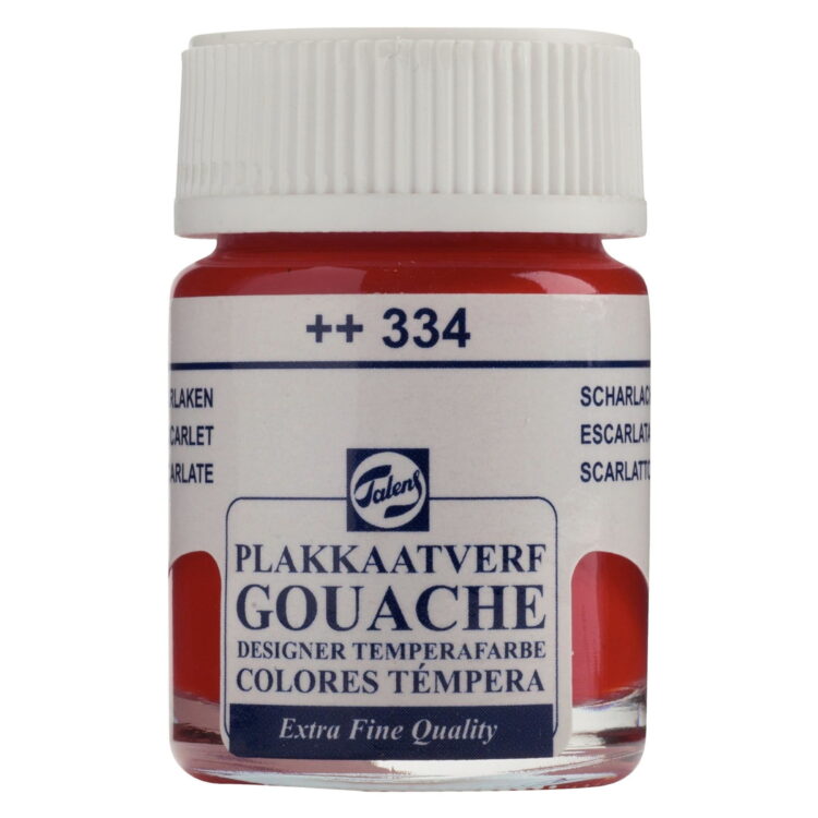 334 16 TALENS TEMPERA PAINT 16 ML. - RED CINNABAR - Image 1