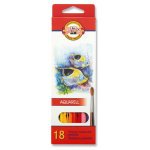 KOH-I-NOOR WATERCOLOR PENCILS 18 COLORS