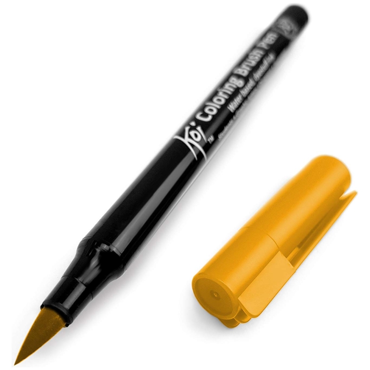 392970 SAKURA COLORING BRUSH PEN DEEP YELLOW - XBR#4 - Image 1