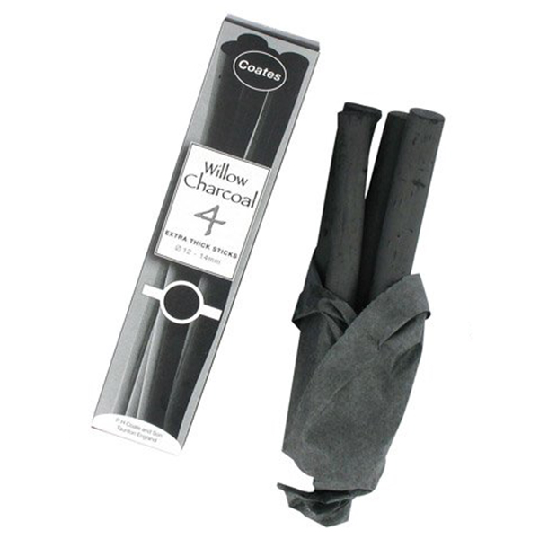 423624 COATES UNPRESSED CHARCOAL 2-3 MM - Image 1