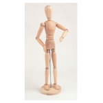 LUKAS WOODEN DETACHABLE MANNEQUIN FEMALE H: 30 CM - Image 2