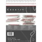 HAHNEMUHLE SKETCHBOOK CREATIV 100 GSM, 21/29.7 CM, A4, 100 L