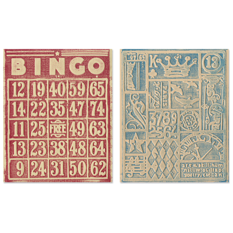 SIZZIX RELIEF FOLDERS - BINGO & PATCHWORK SET - Image 3