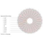 SIZZIX FRAMELITS CUT DIES - CIRCLES, SCALLOP - Image 3