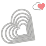 SIZZIX FRAMELITS CUT PUNCHES - HEARTS - Image 3