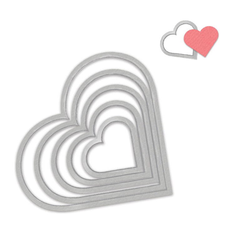 SIZZIX FRAMELITS CUT PUNCHES - HEARTS - Image 3