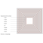 SIZZIX FRAMELITS CUT PUNCHES - SQUARES - Image 3