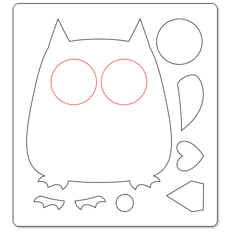 SIZZIX BIGZ CUT DIES - OWL #2 - Image 2