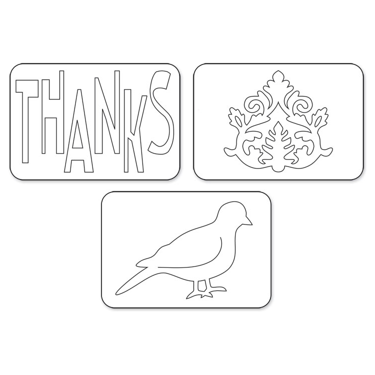 SIZZIX SIZZLITS CUTTING DIES - THANKS SET - Image 2