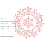 SIZZIX FRAMELITS CUTTING DIES - FRAME, SNOWFLAKE - Image 2