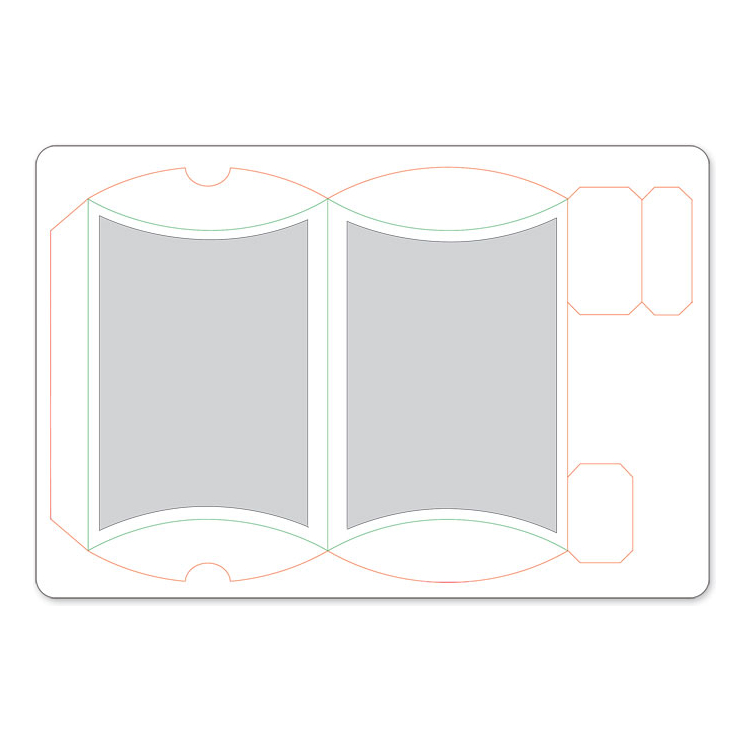 SIZZIX BIGZ CUTTING PUNCHES - PILLOW BOX W/LABELS - Image 3
