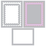 SIZZIX FRAMELITS CUTTING DIES - POSTAGE STAMPS - Image 2
