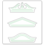 SIZZIX BIGZ CUTTING DIES - PEDIMENTS - Image 3