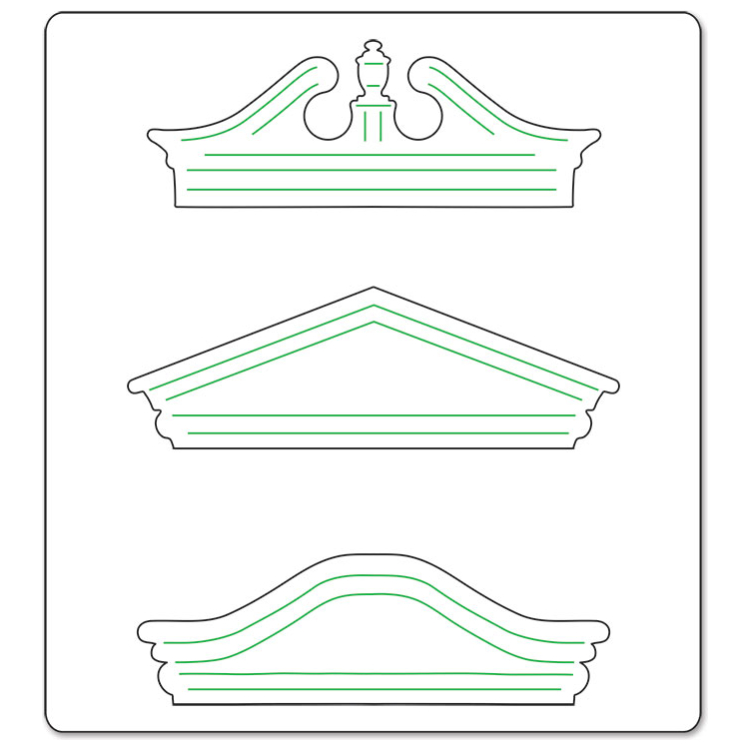 SIZZIX BIGZ CUTTING DIES - PEDIMENTS - Image 3