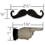 SIZZIX MAGNETIC CUTTING DIES - MINI MUSTACHE & FINGER - Image 4