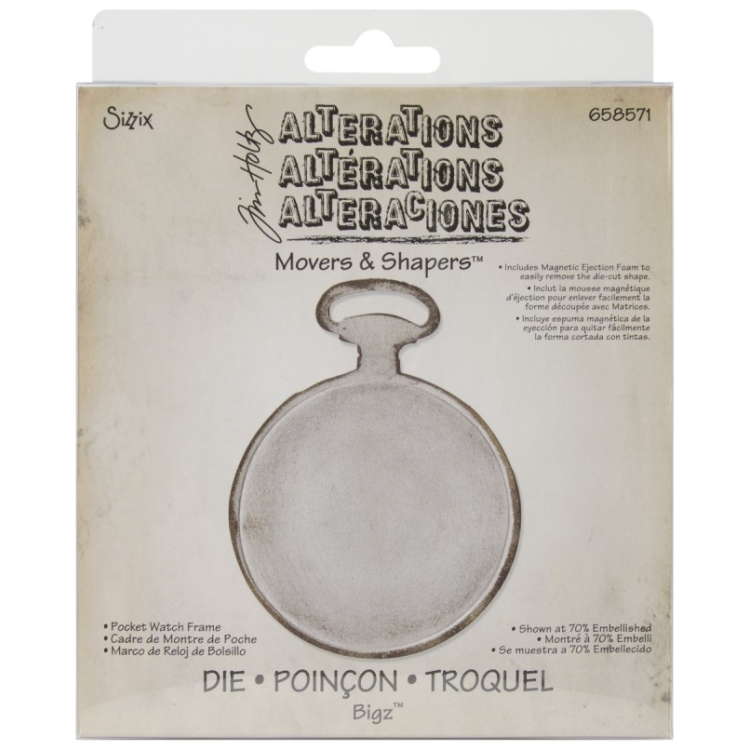 SIZZIX THINLITS CUT PUNCHES - POCKET WATCH FRAME - Image 4