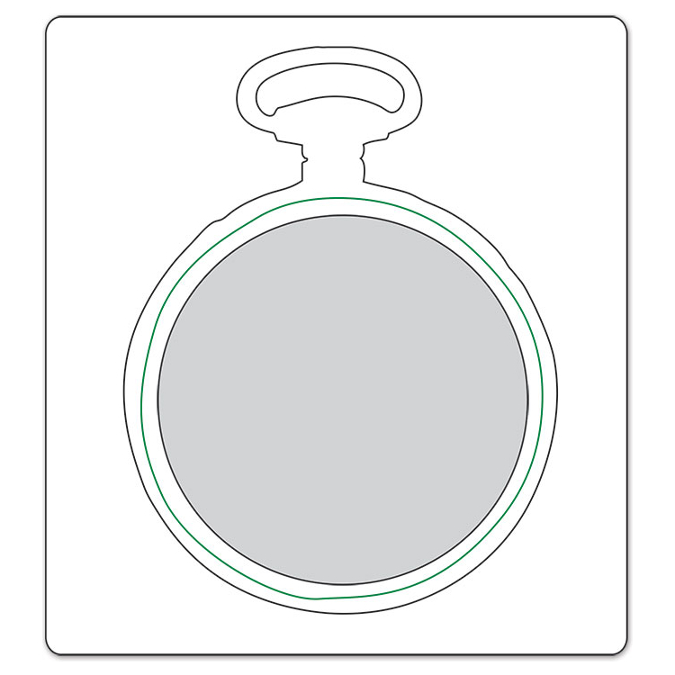 SIZZIX THINLITS CUT PUNCHES - POCKET WATCH FRAME - Image 2