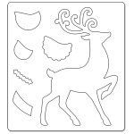 SIZZIX BIGZ CUTTING DIES - REINDEER - Image 2