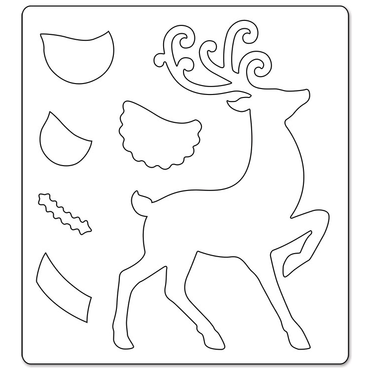 SIZZIX BIGZ CUTTING DIES - REINDEER - Image 2