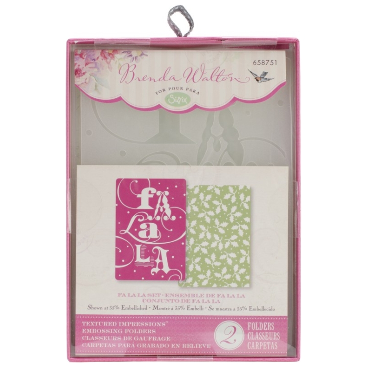 SIZZIX RELIEF FOLDERS - FA LA LA SET - Image 2