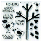 SIZZIX FRAMELITS CUT DIES - BIRDS & TREE - Image 2