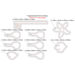 SIZZIX THINLITS CUTTING DIES - FLOWER, COLUMBINE - Image 2